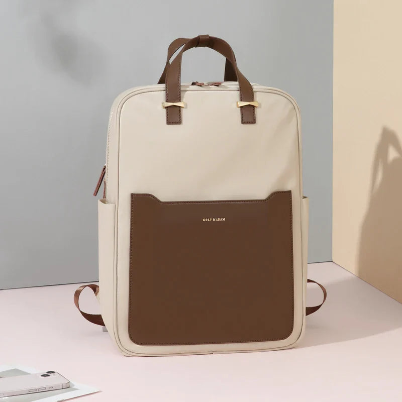 Waterproof Laptop Backpack for Women – Khaki, 14" Travel Bag