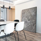 Modern Abstract Canvas Wall Art Framed Vertical Rectangle for Living Room, Bedroom, or Office Decor