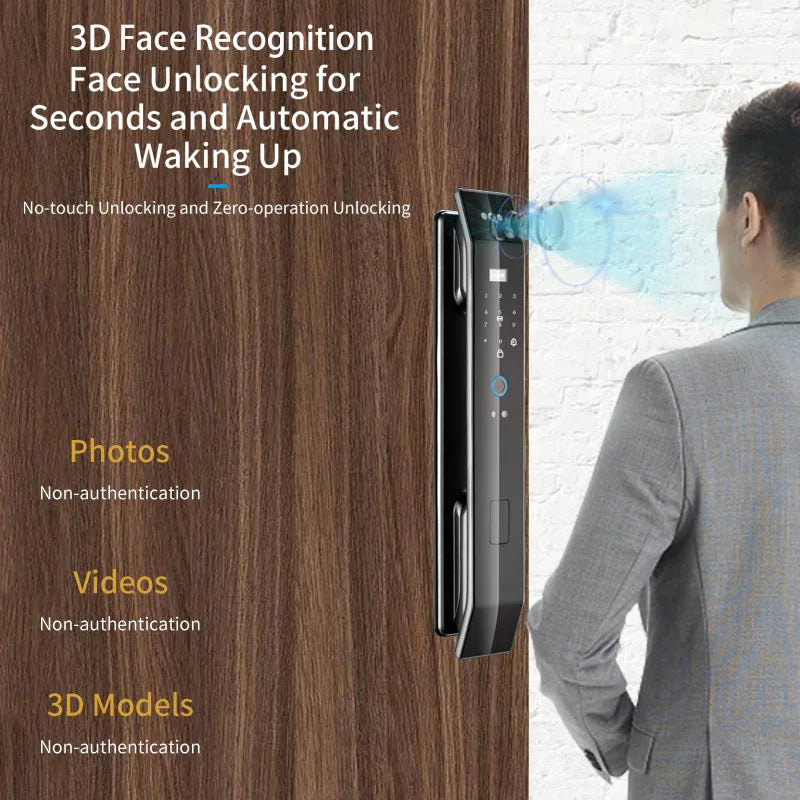 Intelligent Fingerprint & Password Electronic Door Lock