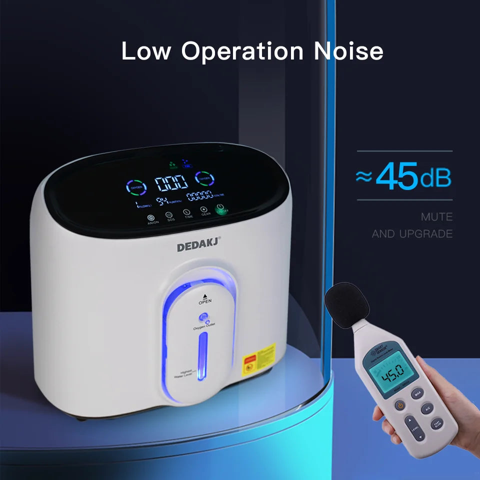 1L to 8L Portable Home Oxygen Concentrator with Nebulizer