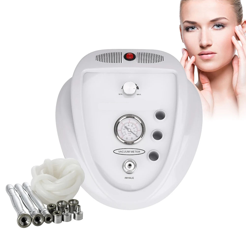 3-in-1 Diamond Microdermabrasion Vacuum Machine for Home Facial Skin Rejuvenation