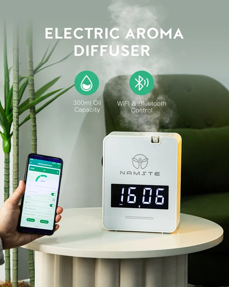 Smart WiFi Bluetooth Aroma Diffuser for Large Rooms Black