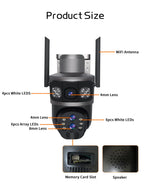 Wireless 4G Outdoor Camera with Solar Panel, 10X Zoom & AI Auto-Tracking