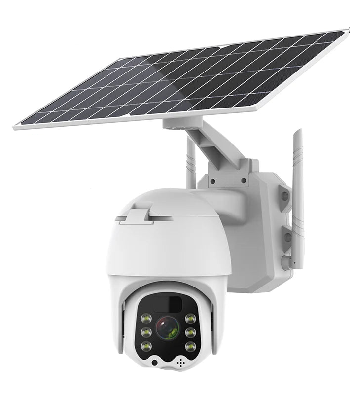 Waterproof Solar Outdoor CCTV Camera 1080p HD, Wireless PTZ, Motion Alerts, 4G SIM & WiFi