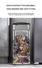 15L Smart White Trash Bin with Automatic Lid