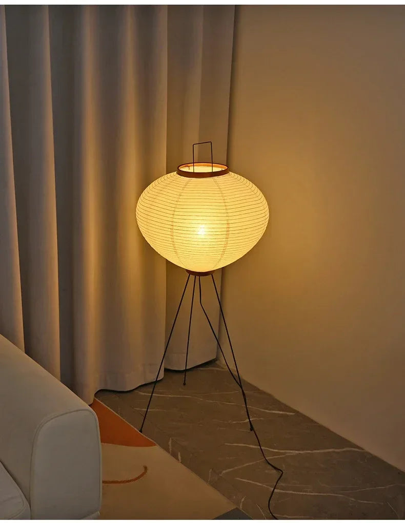 Wabi Sabi Style Standing Lamp for Bedroom or Living Room