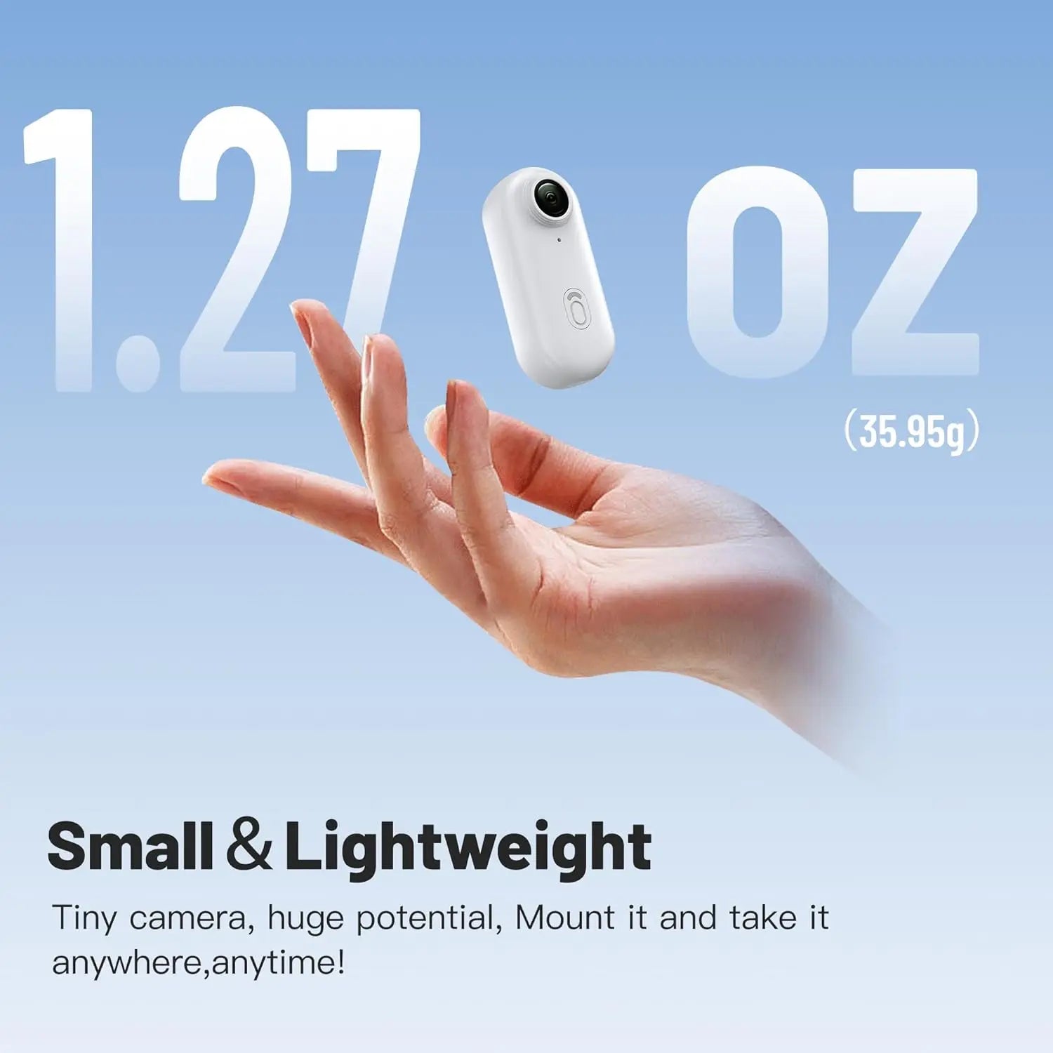 1080P Mini WiFi Wireless Body Camera Portable Thumb Size 64GB White