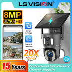 Outdoor Smart Camera with Dual Lens and Auto Tracking