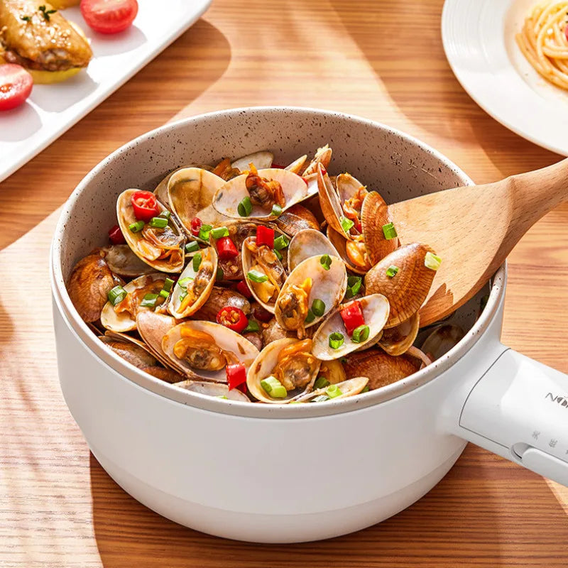 2-Layer Compact Electric Hot Pot with Frying Pan Function