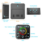 Smart WiFi 6-in-1 Air Quality Monitor with LCD - PTH-9AW