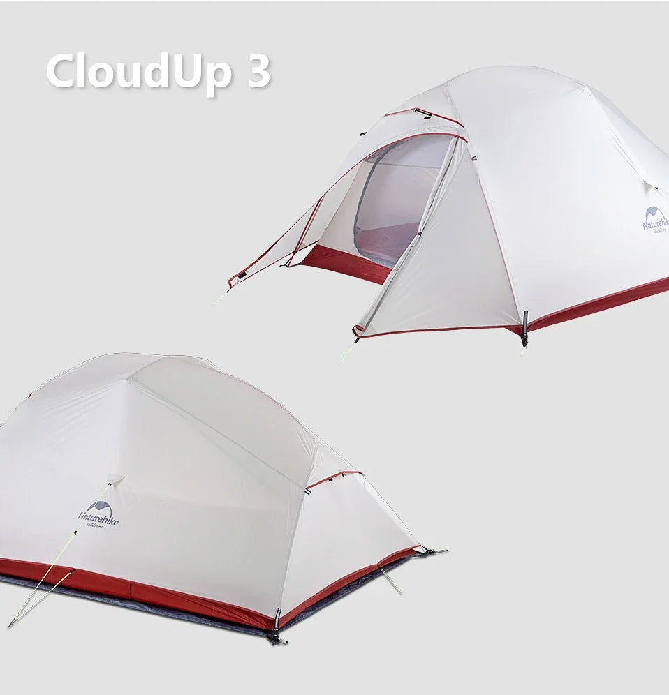 2 Person Ultralight Camping Tent with Skirt Amber