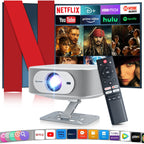 1080P Android 13 Projector with 300" Display & Netflix