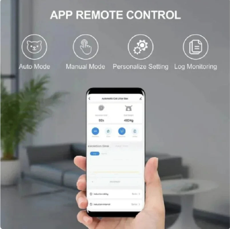 Smart Self-Cleaning Cat Litter Box with App Control