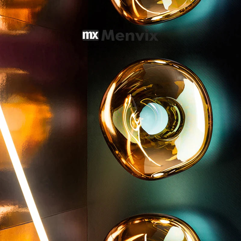 LED Wall Sconce Up Down Light 3000K Amber, L180mm Amber