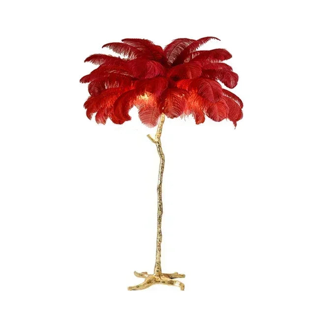Nordic Feather Floor Lamp with LED for Living Room