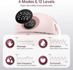 Silent Wearable Breast Pump with Smart Heating & UV Function - MY381B 2PCS Green