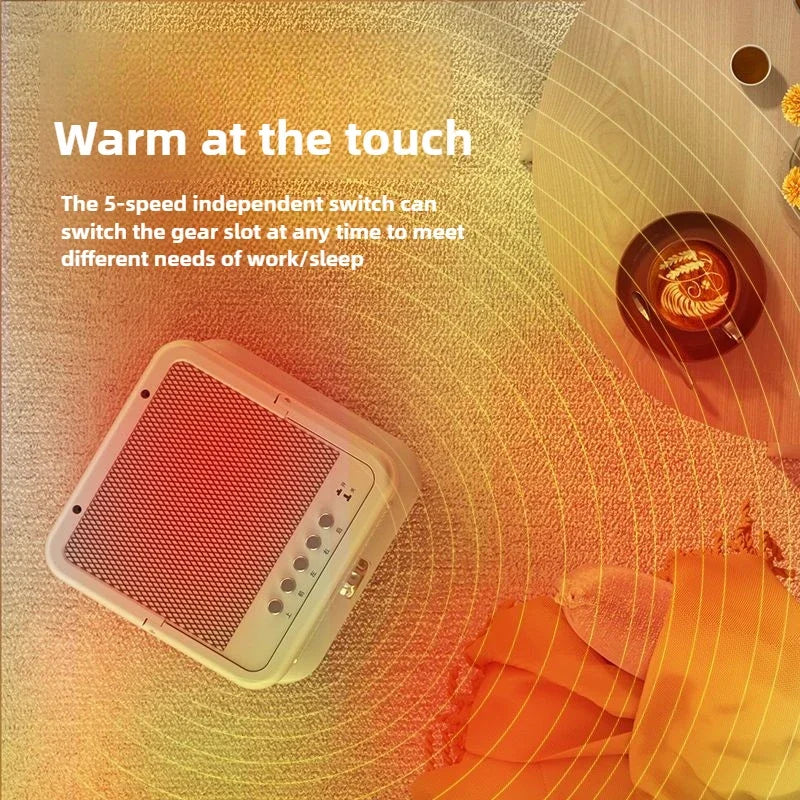 Fast-Heating 5-Sided Electric Fan Heater for Home Use
