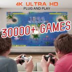 Wireless HD Gaming Projector with Controllers, 64GB Card & WiFi