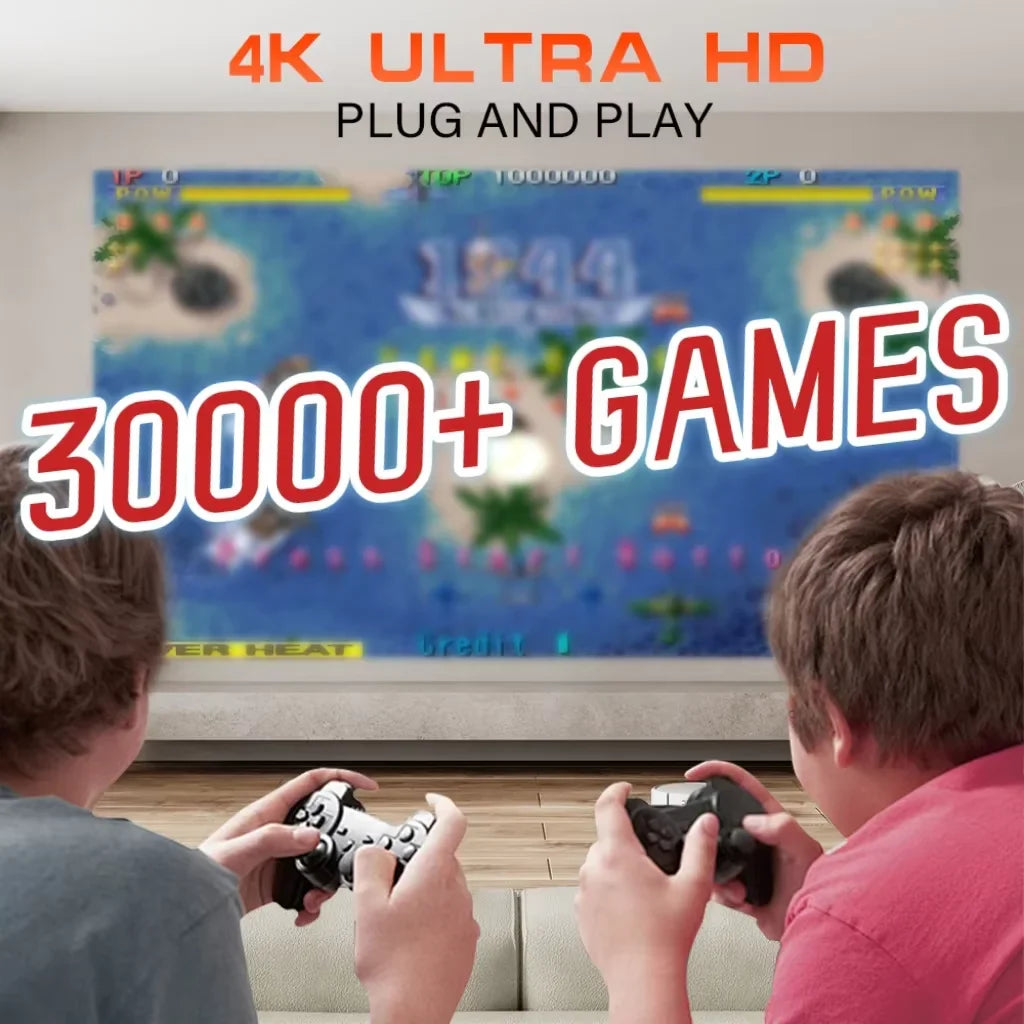 Wireless HD Gaming Projector with Controllers, 64GB Card & WiFi