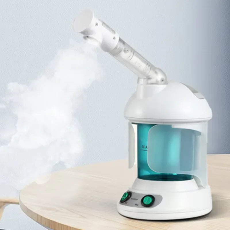 Compact Tabletop Facial Steamer for Deep Hydration & Spa Use
