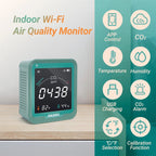 Portable Wireless CO2 Meter with App, Temp & Humidity Monitor – For Home, Car, Greenhouse Use