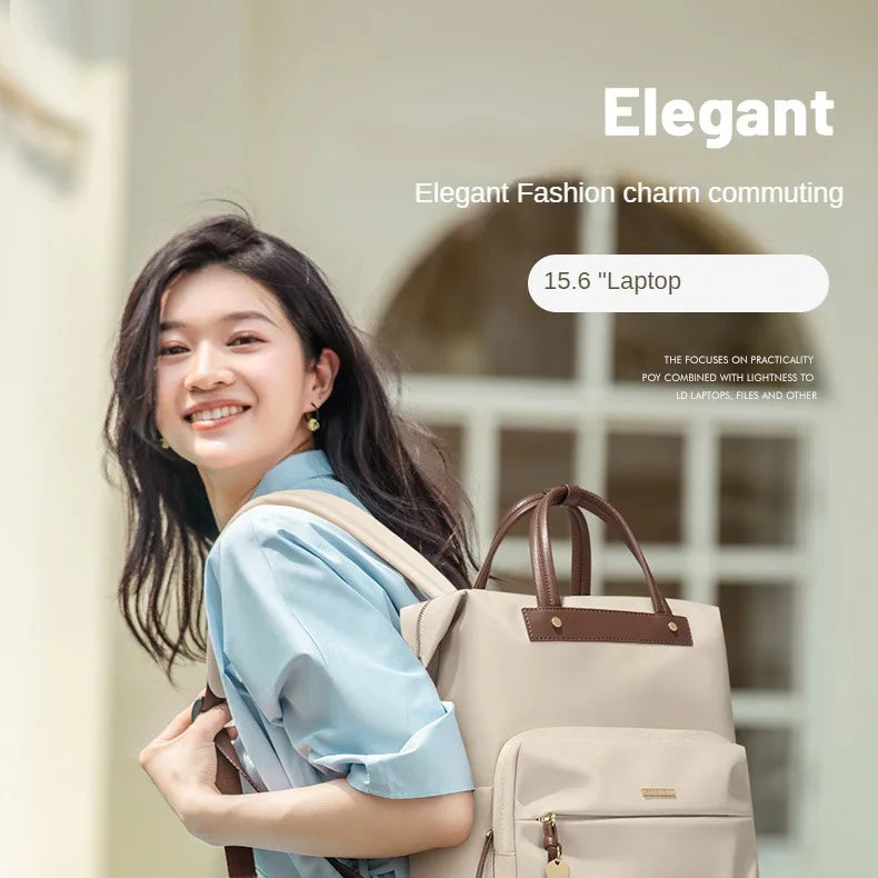 15.6" Travel Laptop Backpack Waterproof, Anti-Theft, Lightweight for Women