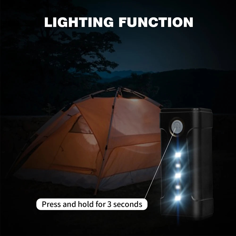 16L Portable Electric Shower for Camping IPX6 Pump with USB Recharge & Long Hose