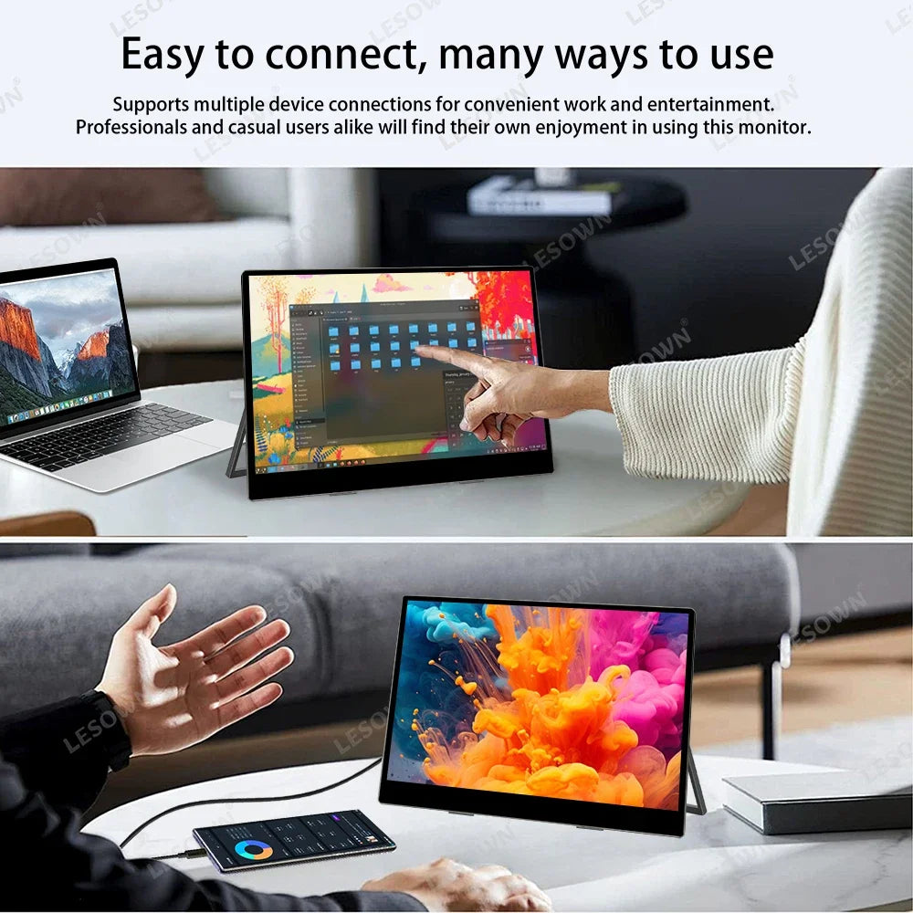 13.3" 4K Portable Monitor with USB-C and HDMI