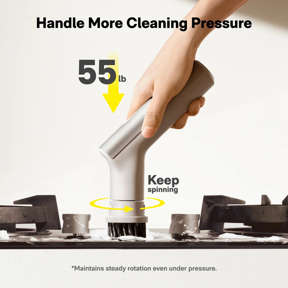 Cordless Electric Spin Scrubber with 9 Brush Heads – Waterproof Bathroom & Kitchen Cleaner