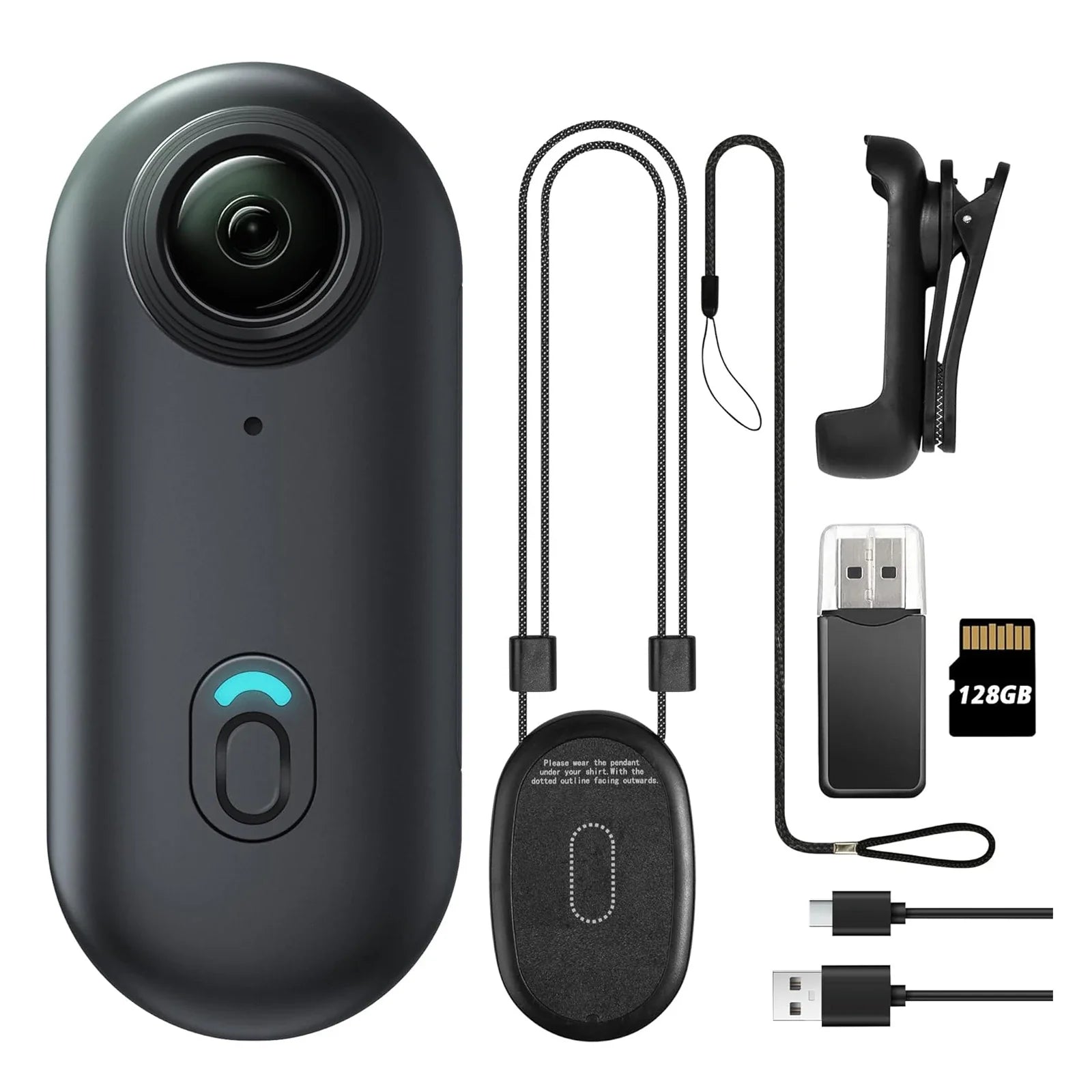 1080P Mini WiFi Wireless Pocket Sports Camera Black 64GB