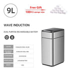 9L Smart Induction Kitchen Trash Bin with Rollers
