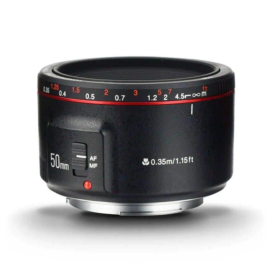 Canon-Compatible 50mm f/1.8 Lens with Accessories