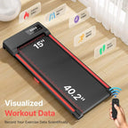 2-in-1 Under Desk Walking Pad Treadmill with Remote
