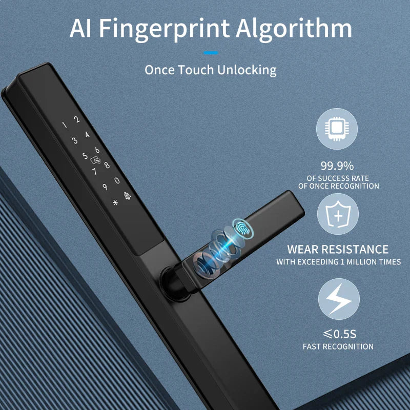 Outdoor Smart Lock with Fingerprint and Keypad Access