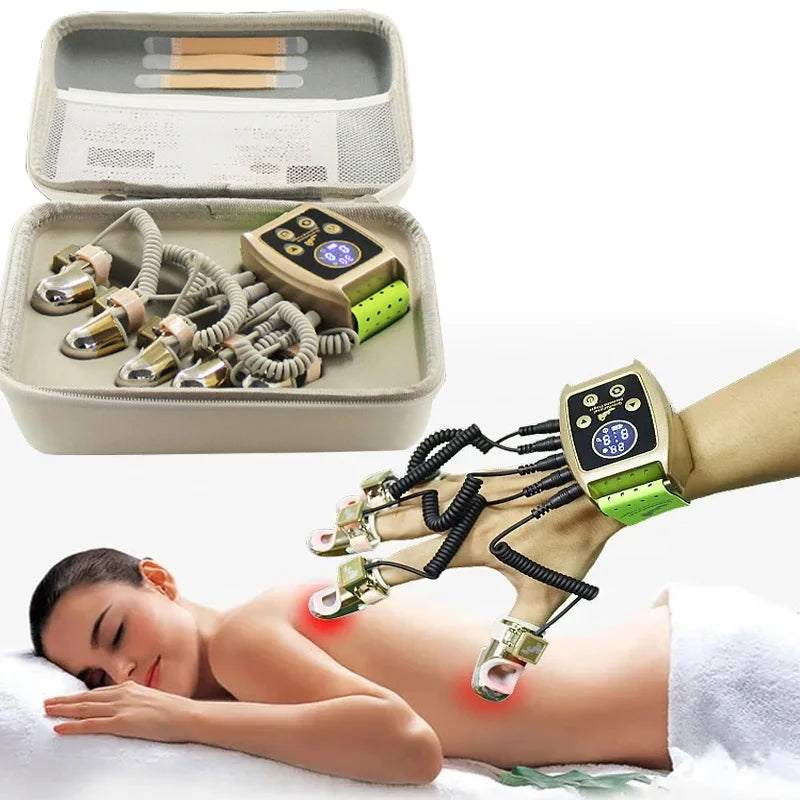 RF EMS Beauty Massager with Thermal & Vibration Therapy, 5-Finger