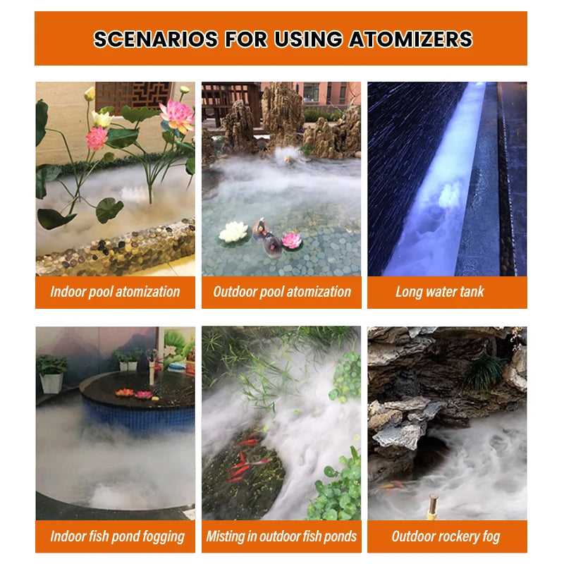 10/12 Head Ultrasonic Humidifier Fogger Plate for Greenhouses & Indoor Gardening