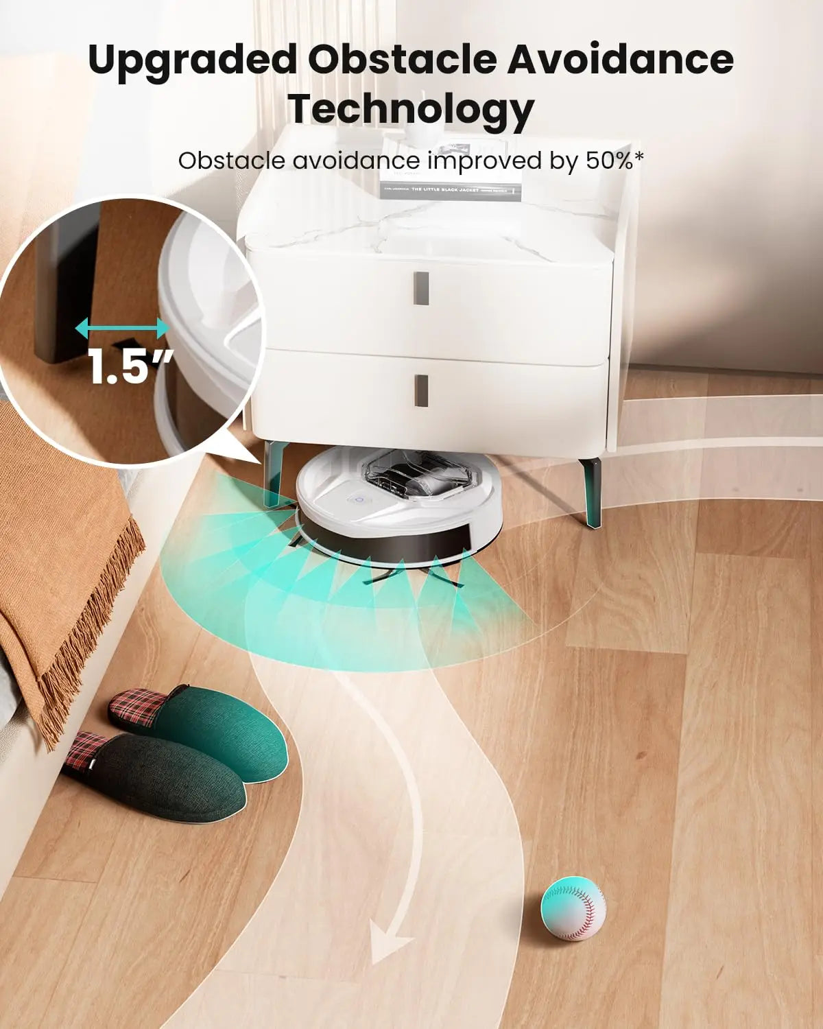 Smart Robot Vacuum with Carpet Detection and WiFi Control
