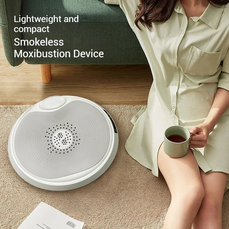 White Smoke-Free Sitting Moxibustion Device with Seat Cushion