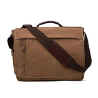 17-Inch Canvas Laptop Messenger Bag for Work and Daily Use