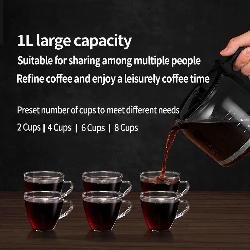 2-in-1 Fully Automatic Coffee Machine with Grinder