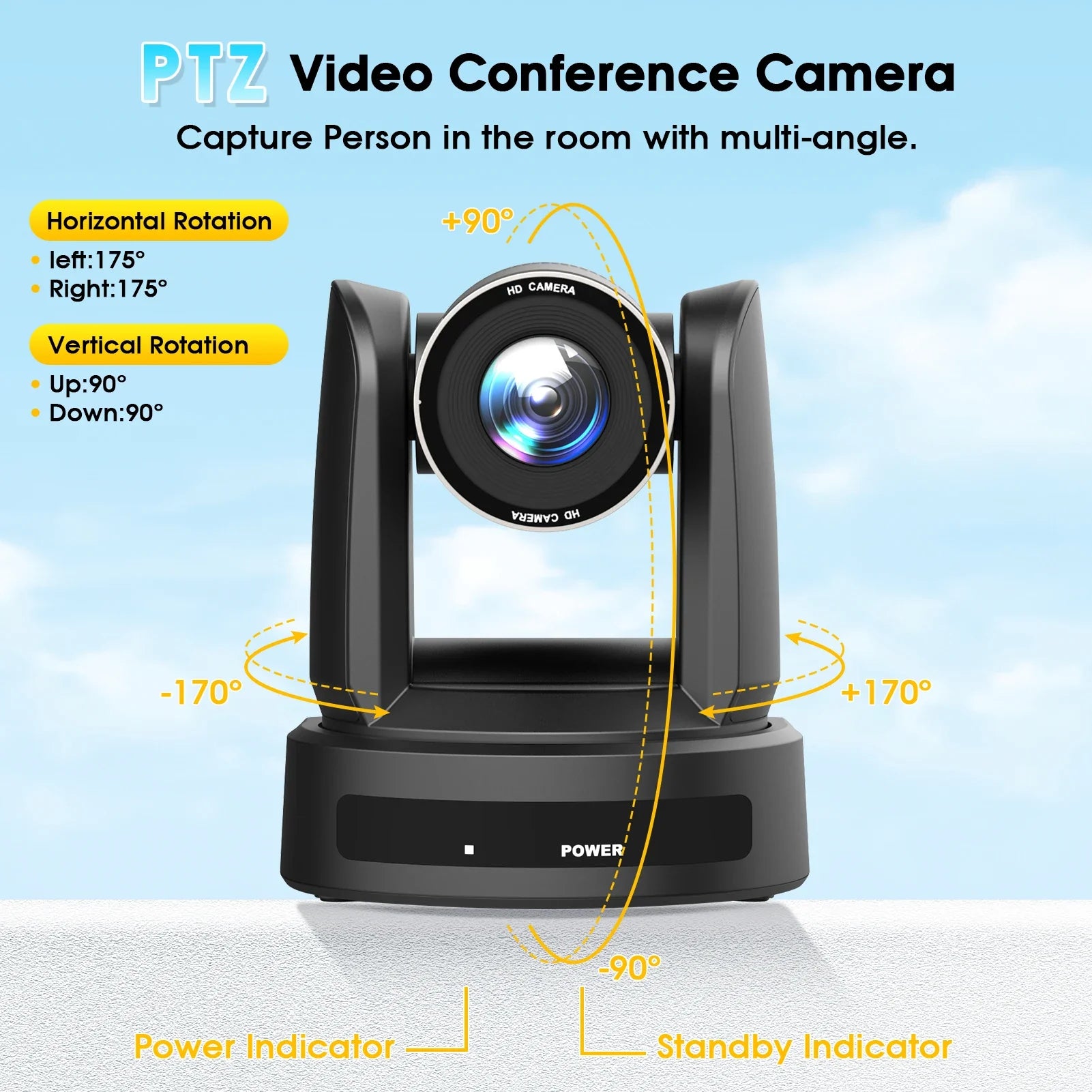 1080P PTZ Conference Camera with 10X Zoom and SDI Output