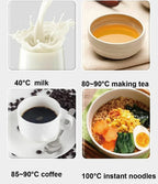 460ml Smart Travel Electric Hot Cup 12V/24V Portable Car Kettle with Adjustable 60-100°C Heating