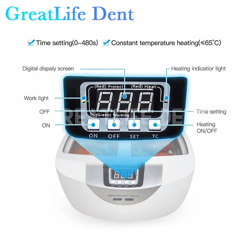 2.5L Ultrasonic Cleaner for Jewelry and Glasses