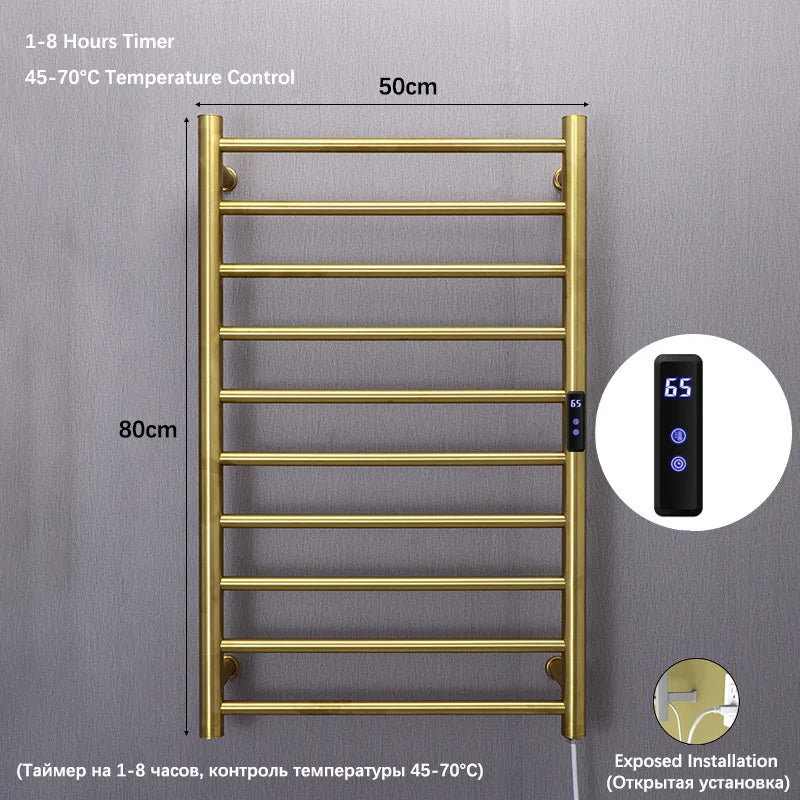 Thermostatic Bathroom Towel Dryer with Timer