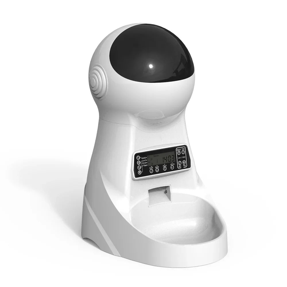2.5L Smart Automatic Pet Feeder for Cats and Dogs - White