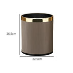 Modern Metal Trash Can – Lightweight, Open Top Waste Bin for Home & Office Gray
