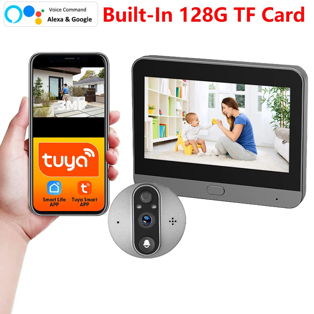 1080P Wireless Door Camera with PIR Motion Detection