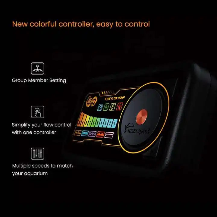 Saltwater Aquarium Wavemaker Pump Adjustable Crossflow Circulation with Smart Controller