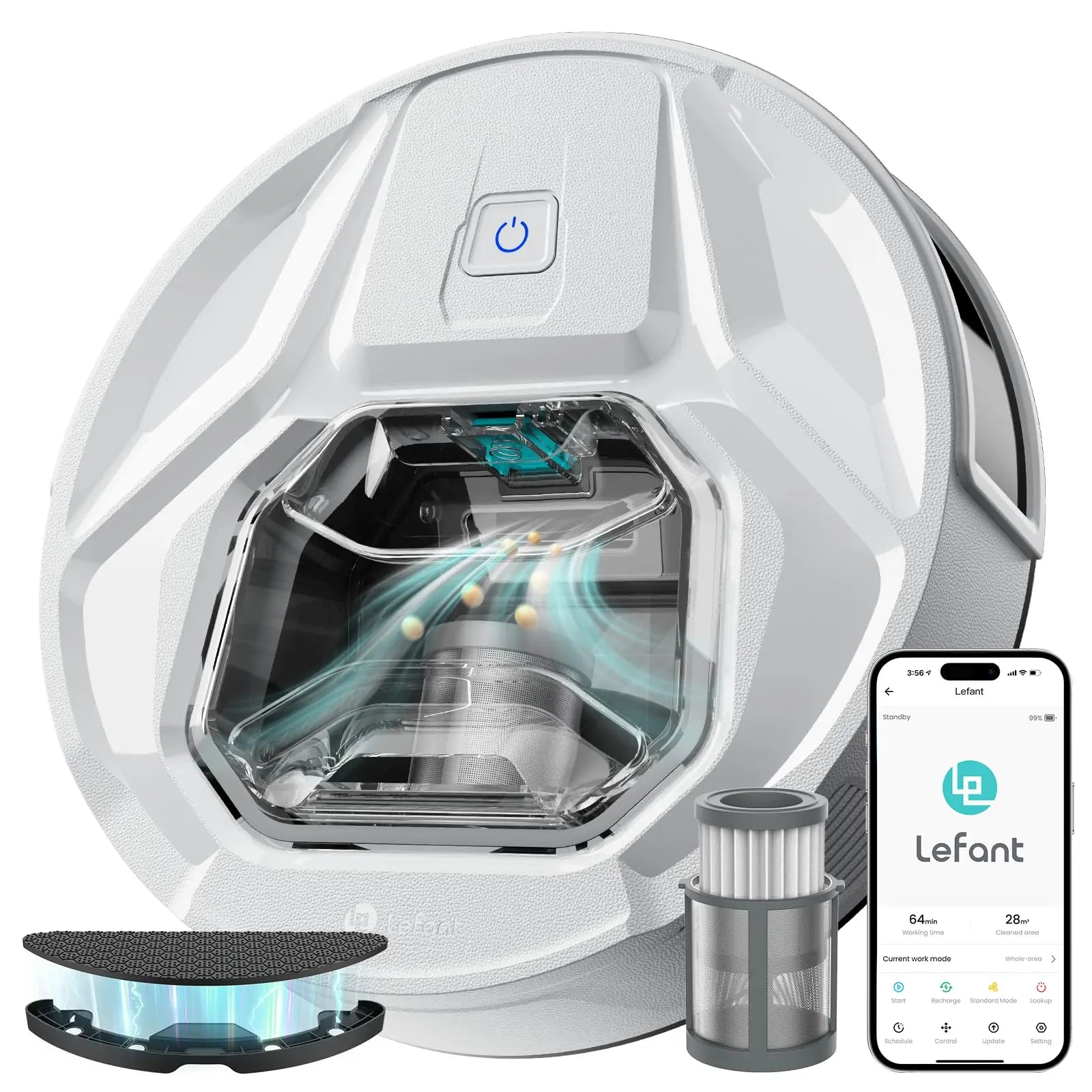 Smart Robot Vacuum with Carpet Detection and WiFi Control