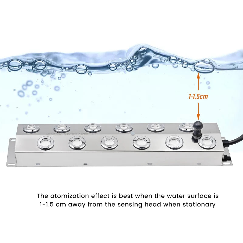 10/12 Head Ultrasonic Humidifier Fogger Plate for Greenhouses & Indoor Gardening